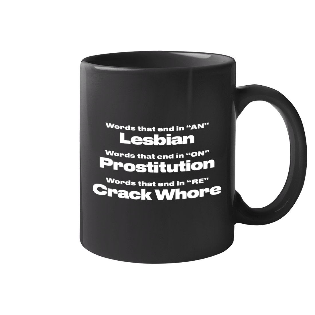 Words That End in AN ON and RE 11 oz Mug