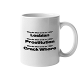 Words That End in AN ON and RE 11 oz Mug