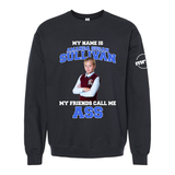 My Name is Amanda Sullivaan My Friends Call Me ASS Softstyle Crewneck Sweatshirt