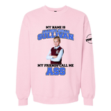 My Name is Amanda Sullivaan My Friends Call Me ASS Softstyle Crewneck Sweatshirt