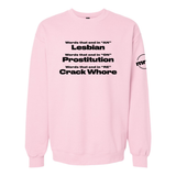 Words That End in AN ON and RE Softstyle Crewneck Sweatshirt