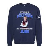 My Name is Amanda Sullivaan My Friends Call Me ASS Softstyle Crewneck Sweatshirt
