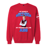 My Name is Amanda Sullivaan My Friends Call Me ASS Softstyle Crewneck Sweatshirt