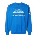 Words That End in AN ON and RE Softstyle Crewneck Sweatshirt
